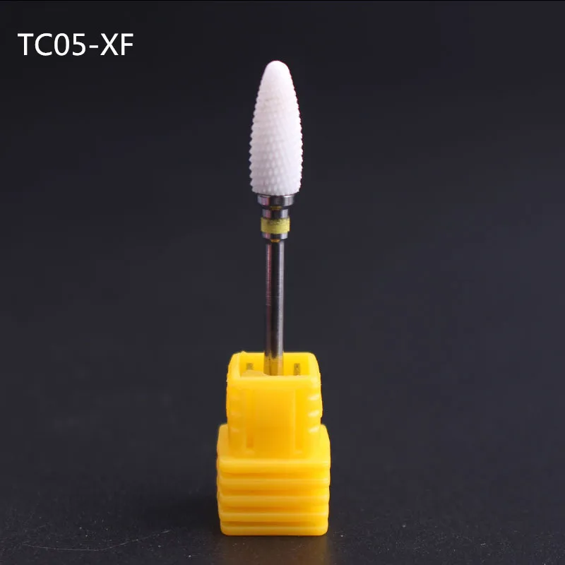 TC05 1 шт. керамические сверла для ногтей 3/3" хвостовик для электрического маникюра, педикюра, фрезы, фрезы, напильники, аксессуары Tc01-05 - Цвет: TC05