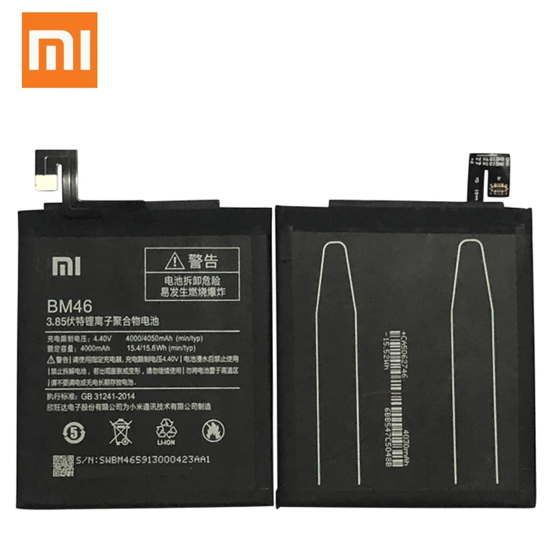 

Xiao Mi Original BM46 High Capacity 4000mah Mobile Phone BM46 Battery For Xiaomi Redmi Note 3 note3 Pro/Prime Battery+Free Tools