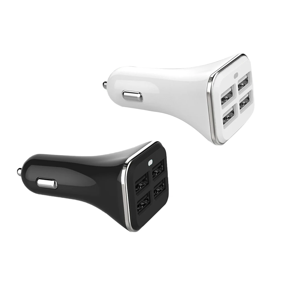 

Universal 4 USB Interface 5.2A QC3.0 Fast Charging Car Charger Portable Mini Size Car Accessories for samsung s10 iphone 11 7