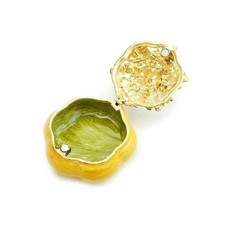 Creatve Диаманте Статуэтка тыквы шкатулка для украшений растение украшения дома