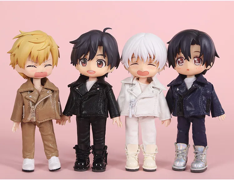 [1/12 Кожаная Одежда для куклы] OB11 Топ 1/12 куклы obitsu11 (подходит Ob11 BJD12 cu пакет)|Куклы| |