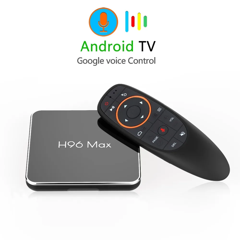 Android 9 0 H96 MAX X2 TV Box с поддержкой голосового управления H.265 S905X2 четырехъядерный