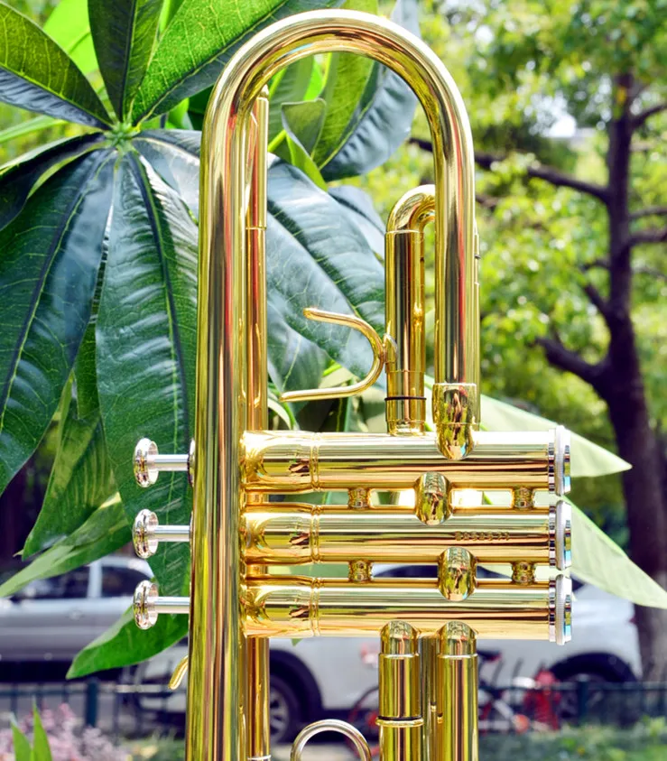 Бесплатная доставка Юпитер Φ Bb труба инструмент Высококачественная латунная