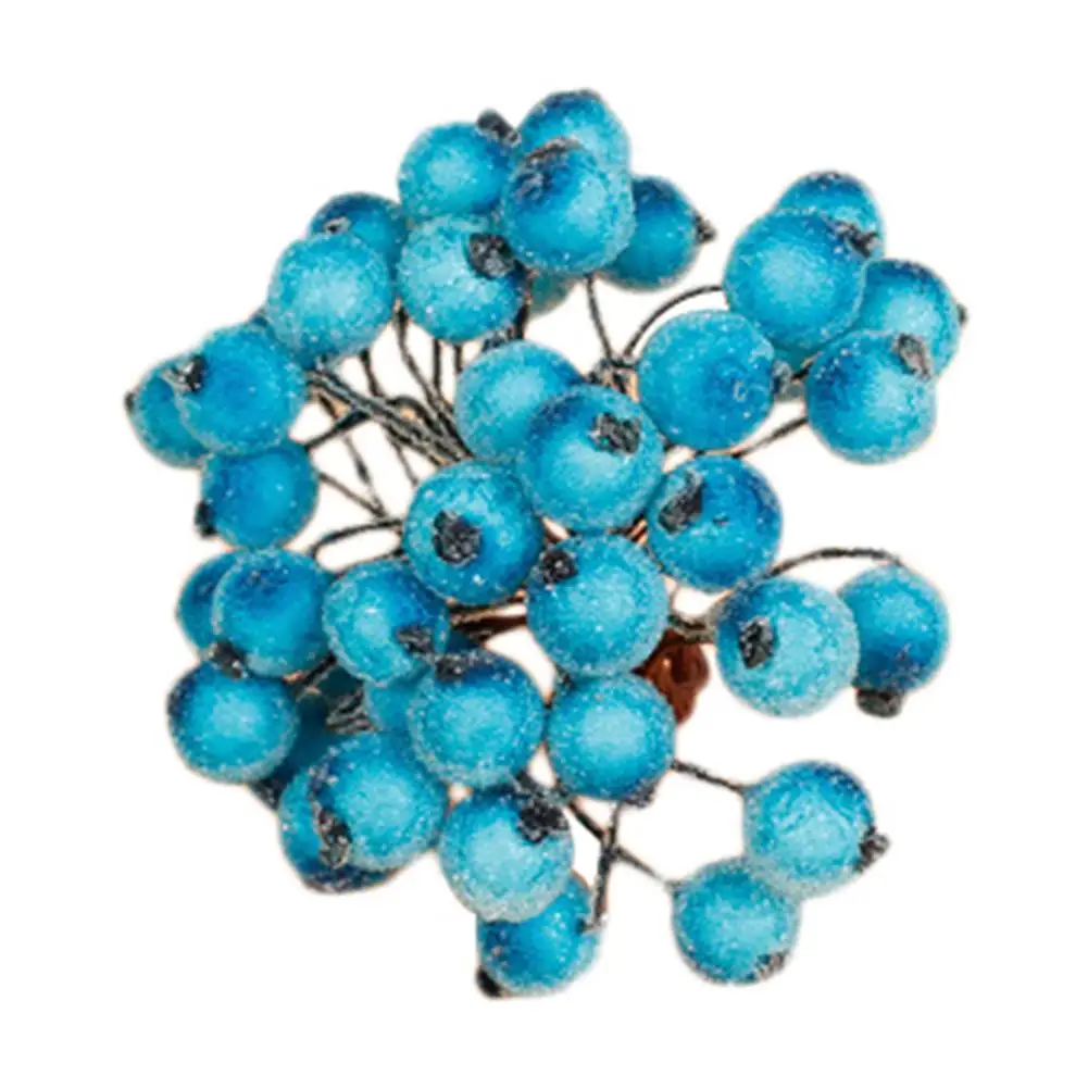 40 шт. искусственные мини вспененные рождественские матовые фрукты муль ягоды