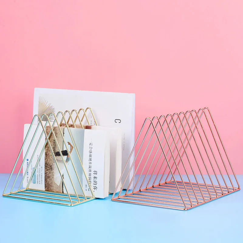 Железная настольная креативная маленькая книжная полка в скандинавском стиле Ins