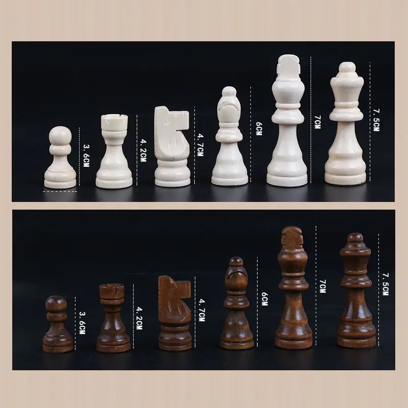 

Hot Sale High-grade Black and White Chess Foldable Board Puzzle Chess Game Toy Chess 34*17*2.5cm ajedrez antigua grande