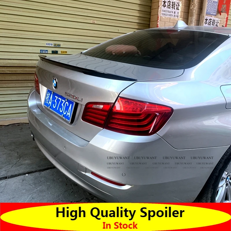 For 2011-2017 BMW 5Series M5 520 528 525 F10 F18 P Style Car ABS Plastic Unpainted Primer Rear Trunk Boot Wing Lip Spoiler