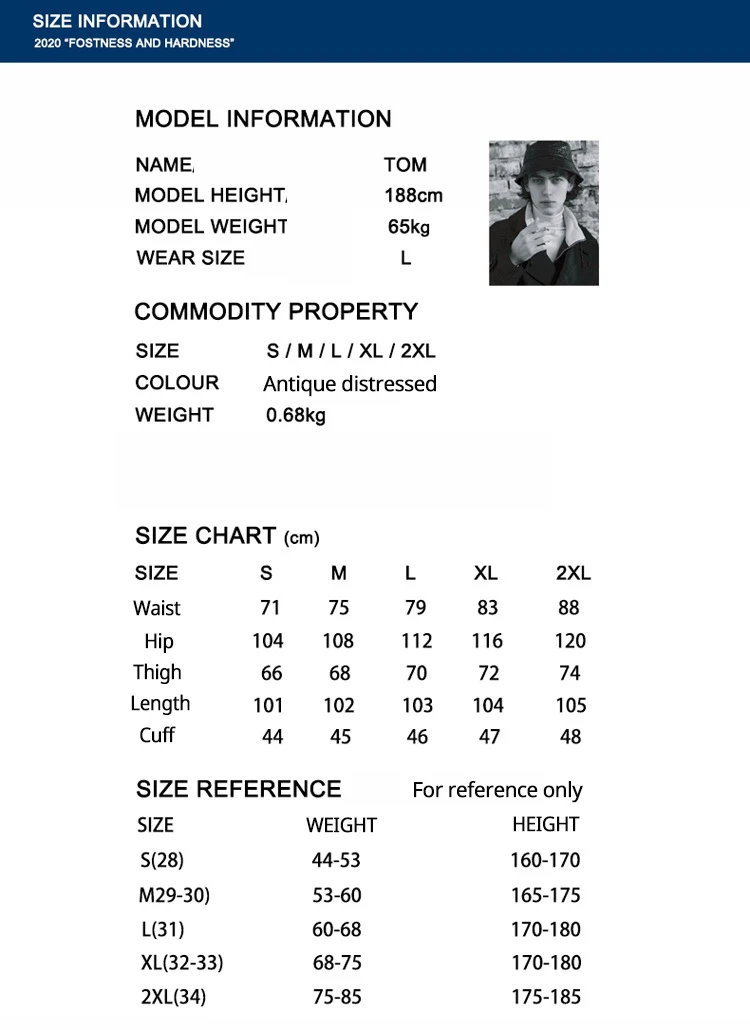 

For Men 2021 Casual Loose Distressed Young Men/Women Hiphop Straight Pants Street Denim Jeans Trouser