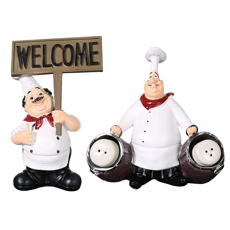 Украшения шеф-повара из смолы для бара дома кафе магазина 2 шт. | Дом и сад