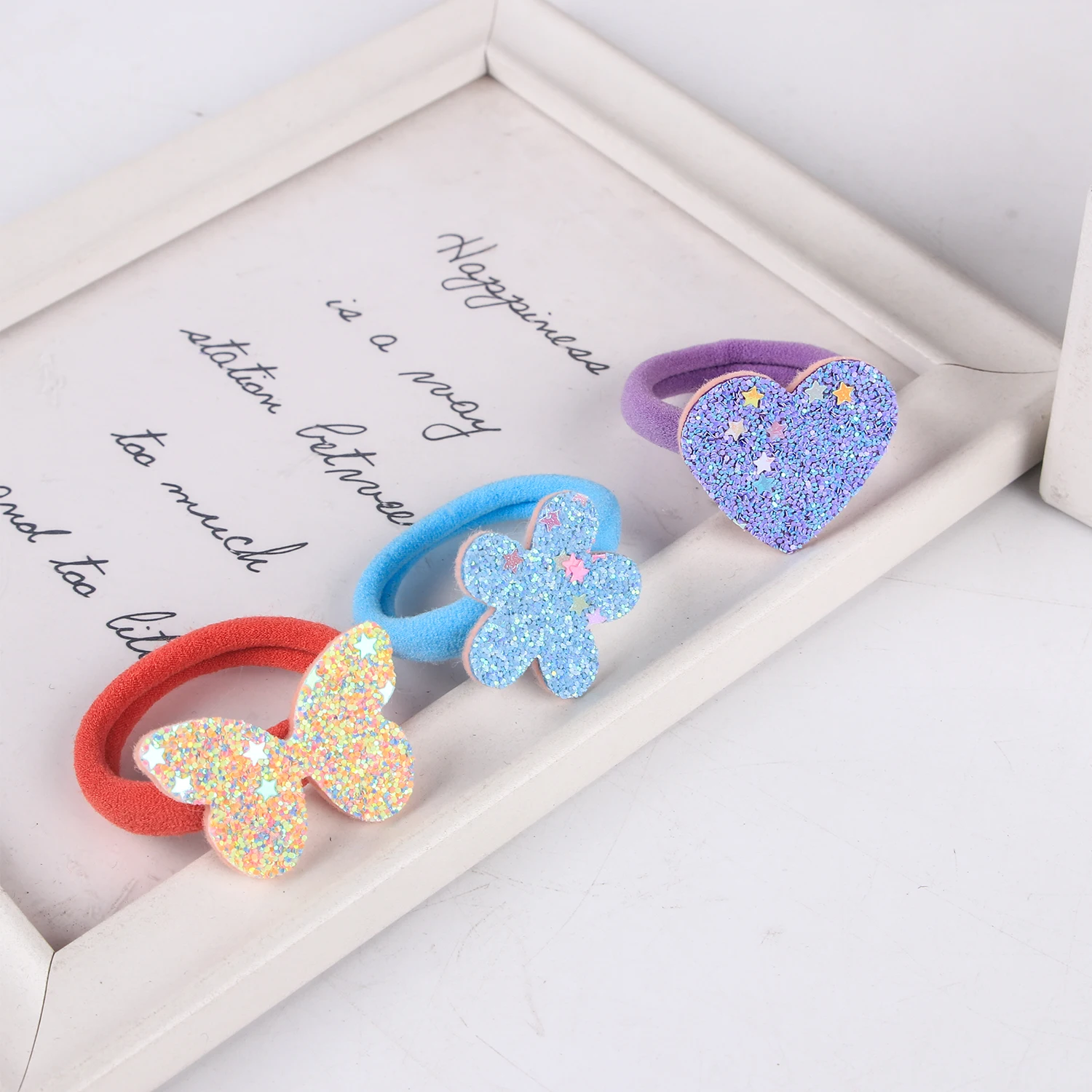 Набор аксессуаров для волос XIMA с блестками в виде бабочек эластичная повязка