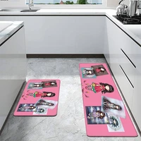pink girl santoro gorjuss kitchen mat absorbent hallway tracks floor door carpet flannel soft cotton doormat portable prayer mat