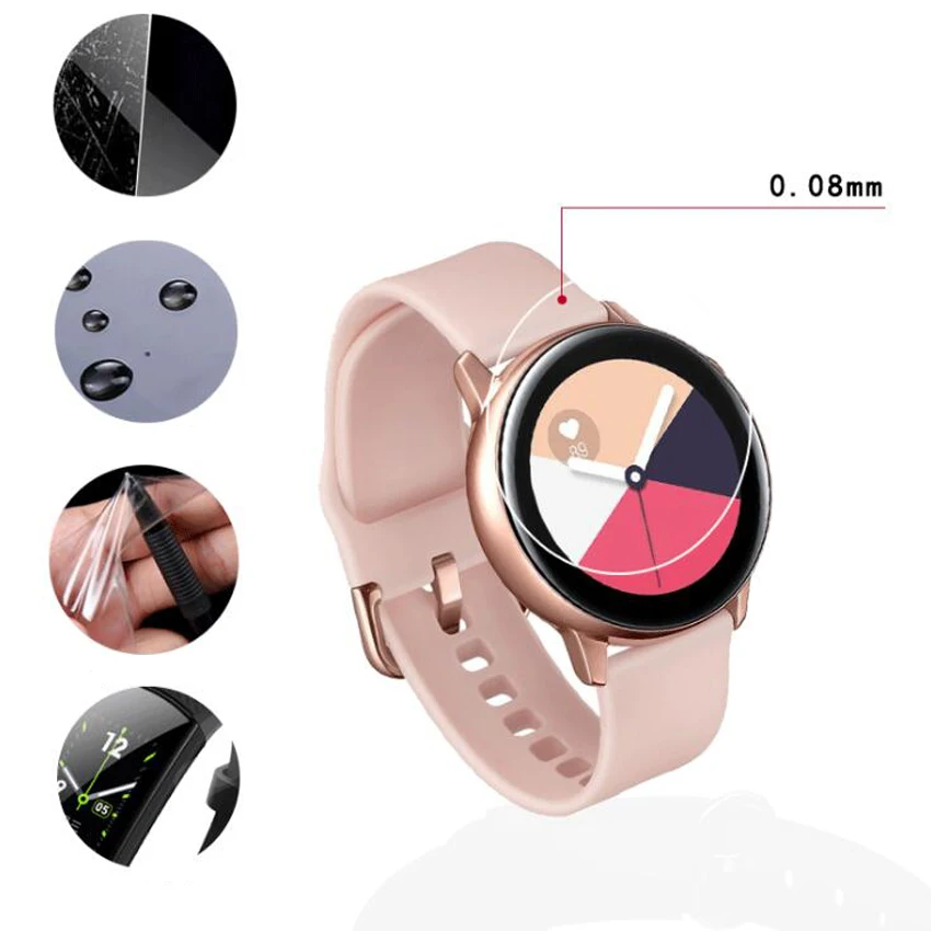 

For Samsung Galaxy Watch Active3 Screen Protector Hydrogel Film TPU Explosion Proof Clear HD Guard Frontier 41mm 45mm 1/3 pcs