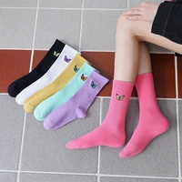 salina womens socks cotton winter spring new year short tube butterfly pattern fashion personality leisure sports home comfort