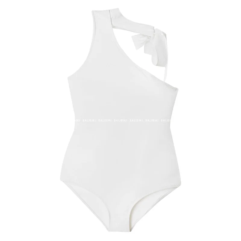 

ITOOLIN Sexy Swimsuit Summer 2021 Women Halter Backless Beachwear Lacing Solid Basic Swimwear Female Slim Bathing Suit