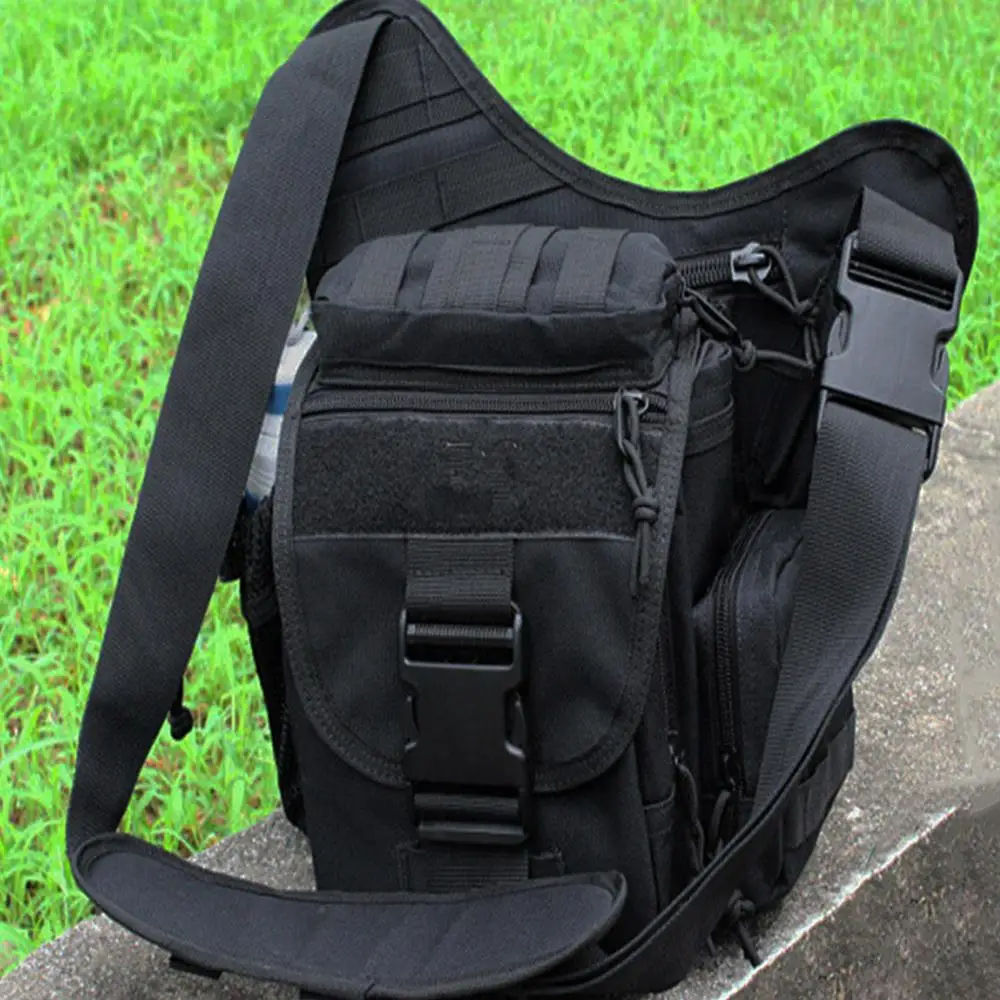 

800D Waterproof Oxford Below 20L Belt Bag Chest Pack Shoulder Bags Unilateral Tactics Mobile Phone Bank Card Shoulder Backpack