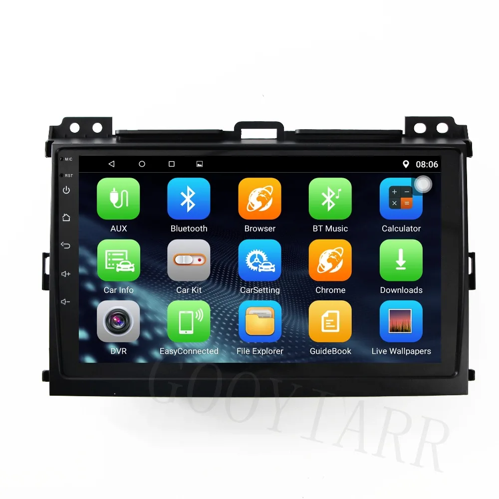 9 дюймовый HD Android GPS навигация мультимедийный плеер для toyota Prado 2004/2005/2006/2007/2008/2009 с