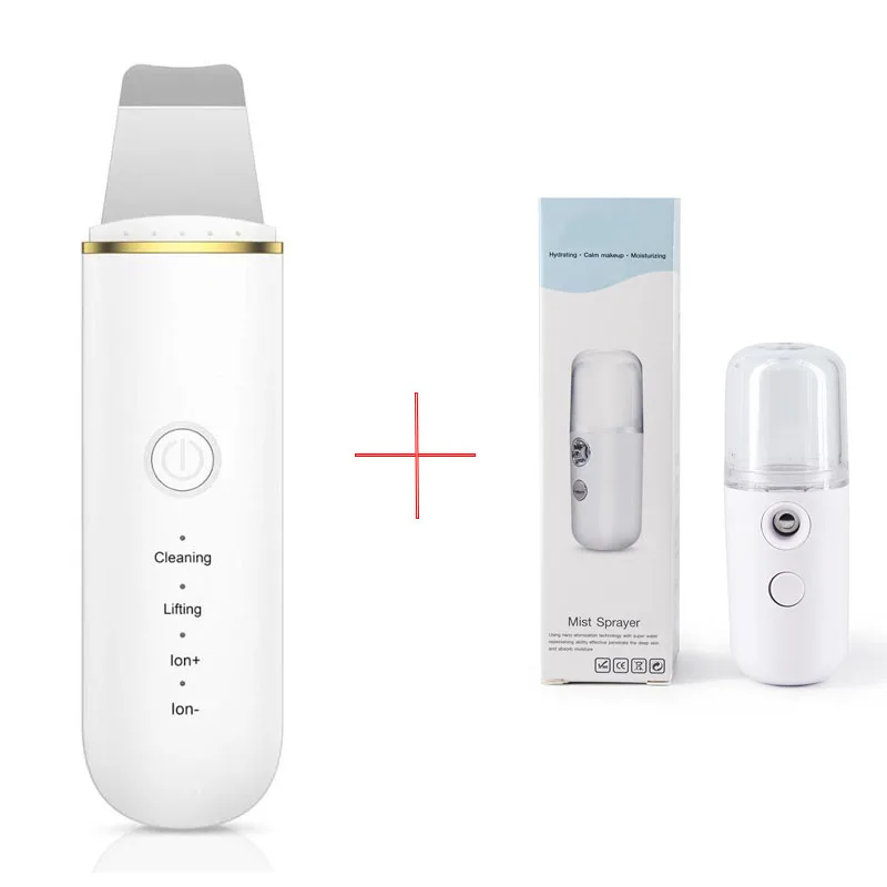 Ультразвуковой очиститель кожи лопатка для устройство глубокого очищения лица с