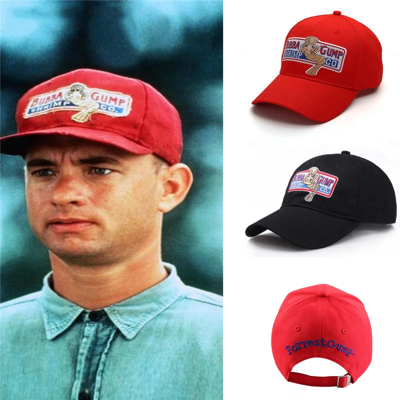 Модная бейсболка с вышивкой. 1994 Bubba Gump креветки ко. Форрест Гамп костюм вышивкой