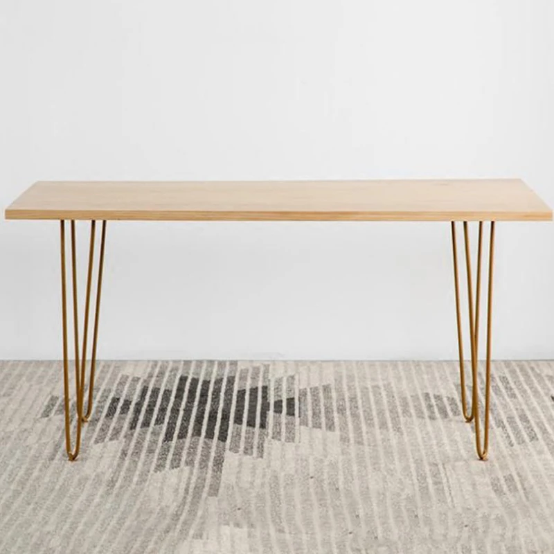 Простой скандинавский кофейник простой обеденный стол из массива дерева чайный