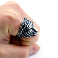 new retro fashion trendy domineering personality tiger head rings for men luxury gothic punk jewelry for women wholesale bulk