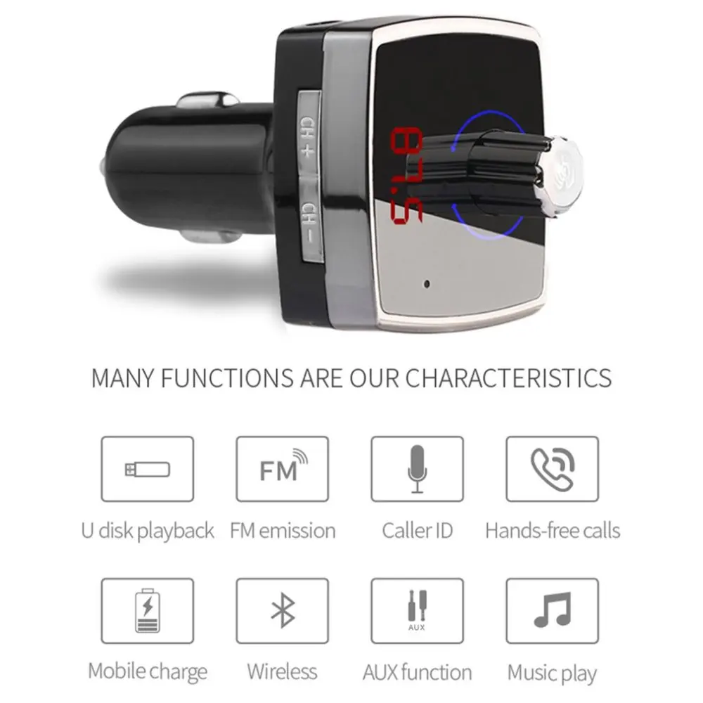 Хит 2018 автомобильный комплект mp3-плеер подключение по Bluetooth двойной USB 3.1A функция