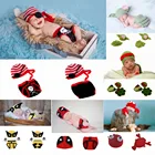 Вязаный крючком реквизит для фотографий костюм новорожденного ребенка для девочек и мальчиков, одежда ручной работы для младенцев, домашняя одежда для малышей