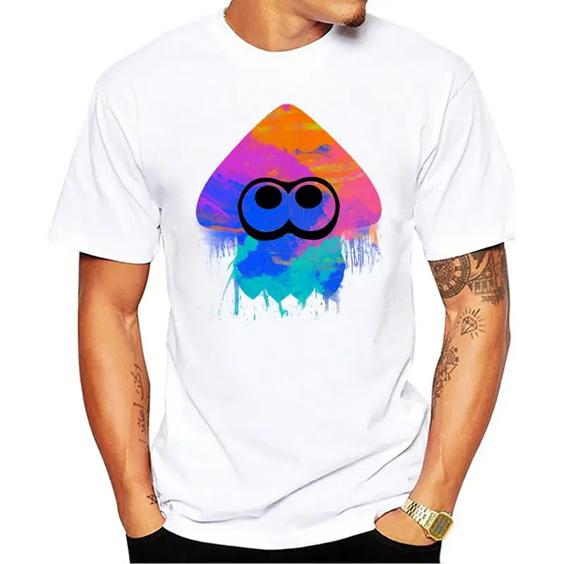 2018 new fashion Splatoon design men T shirt creative simple casual male short sleeve |