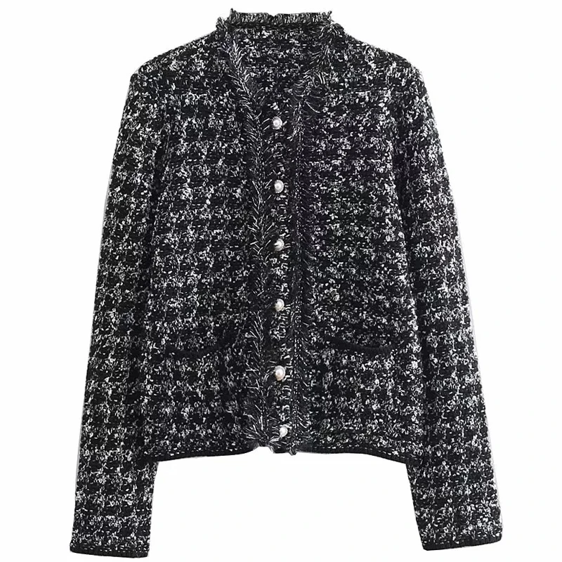 2020 весеннее женское модное дизайнерское роскошное твидовое пальто куртка с