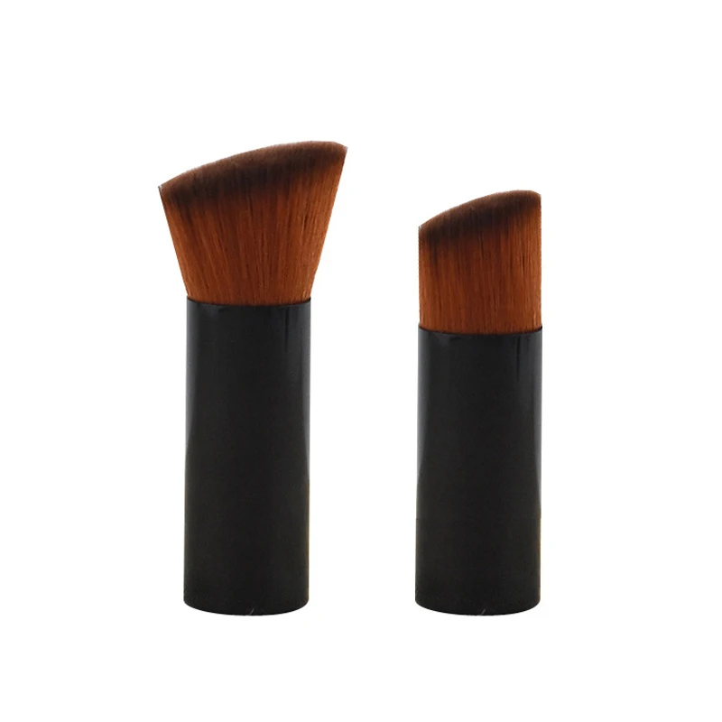 

Black Foundation Blush Brush Oblique Flat Head BB Cream Face Makeup Brush Professional Cosmetic Make-up Accessories