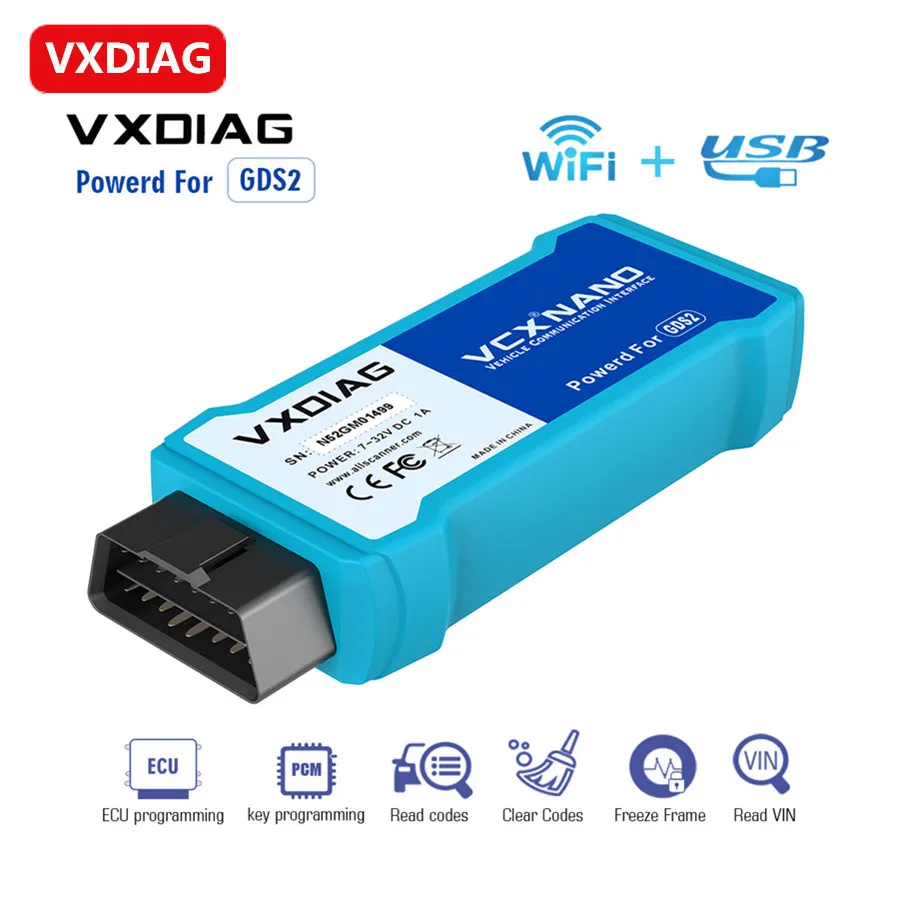 Wifi VXDIAG VCX NANO для GM/OPEL VXDIAG для GM/OPEL поддержка GM Tech2Win и GDS2 wifi версия