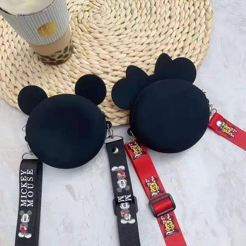 Новинка кошелек для монет Disney с Микки Маусом женская сумка мессенджер через