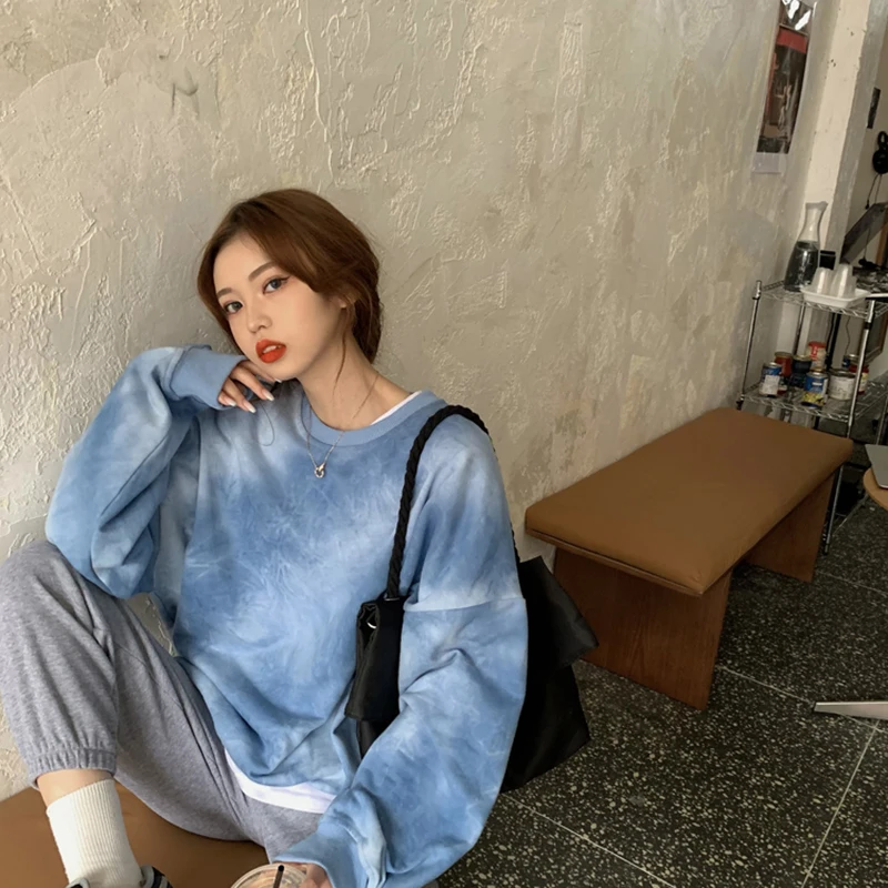 Свитшот женский весенне-осенний минималистичный дизайн повседневные женские