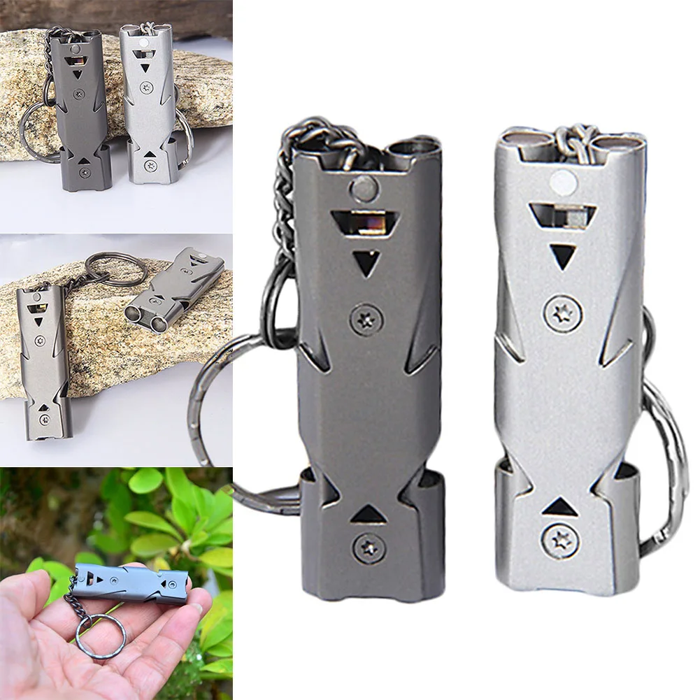 

Hot Selling High Decibel Emergency Survival Whistle Keychain for Camping Hiking Outdoor Sport Tools