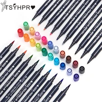 12243648 colors lettering markers dual tip brush pen sketching markers for drawing art supplies