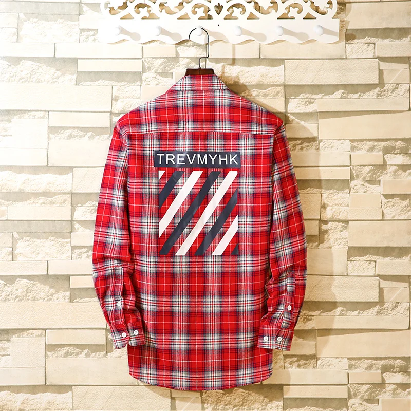 Рубашка Alowen с начесом в клетку фланелевая Хлопковая сорочка длинным рукавом