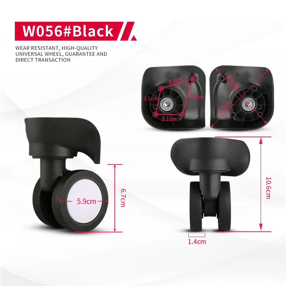 DILONG W056 Luggage Wheel Accessories Carrying Case Suitcase Replacement Rolling Repair Trolley Case Durable Universal Wheel