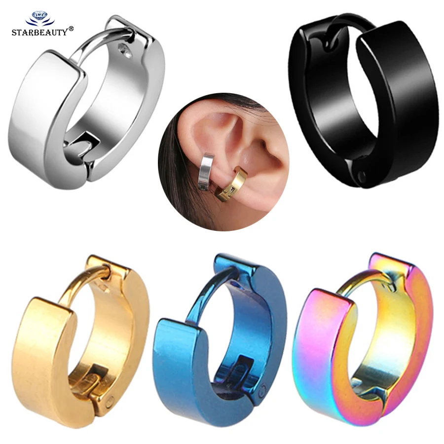 Starbeauty 2 шт 18 г ручная полировка гладкие маленькие серьги-кольца для женщин и мужчин спираль прокалывания ушей пирсинг для пупка серьги пирсинг носа