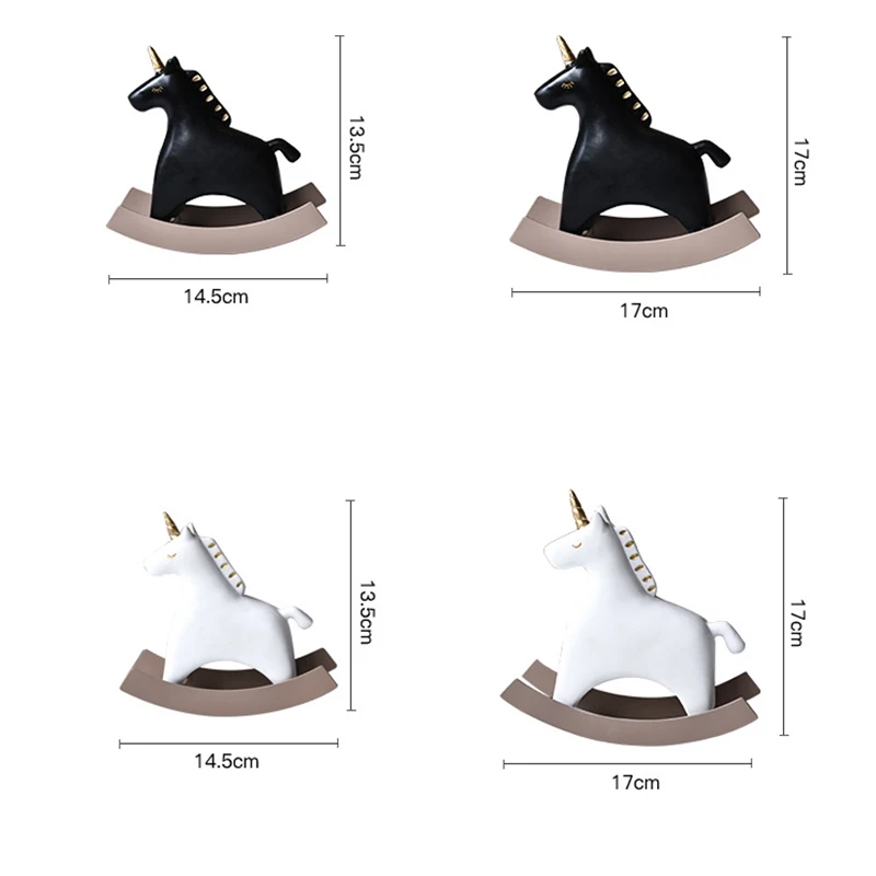 Скандинавская смола лошадь качалка орнамент простое сердце для девочек