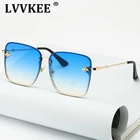 Новинка 2021, модные квадратные солнцезащитные очки в форме пчелы, женские брендовые дизайнерские очки в стиле ретро с металлической оправой, синие солнцезащитные очки, женские граненые очки