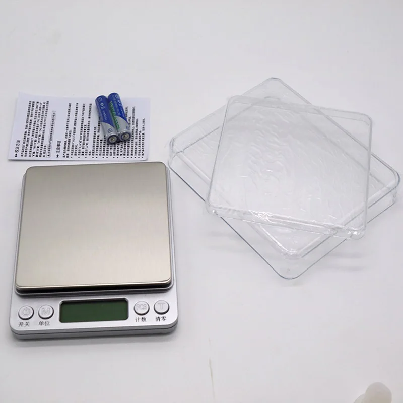 

0.01/0.1g 500g/1/2/3kg High Precision LCD Jewelry Scales Electronic Grams Weight Balance Scale For Baking Digital Weighing Scale