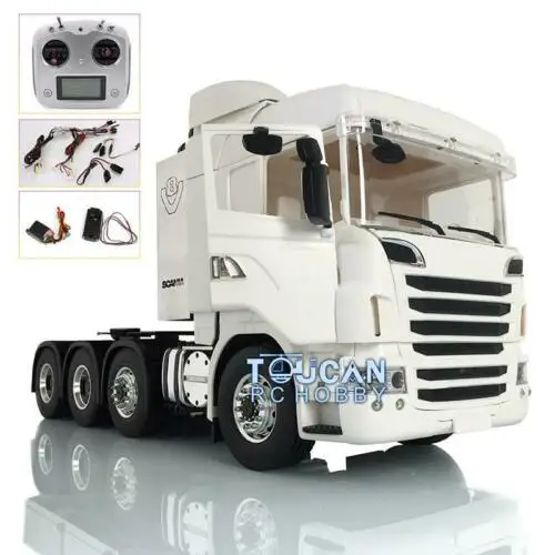 

1/14 LESU Metal 8*8 Chassis RC Tractor Truck 802B Radio for Hercules R730 Scania Cabin THZH0680-SMT4