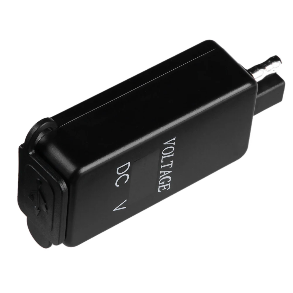 

Motorcycle SAE to Dual USB Charger 4.2A w/ Voltmeter+ Quick Disconnect SAE Cable Outdoor Personal Motorcycle Decoration