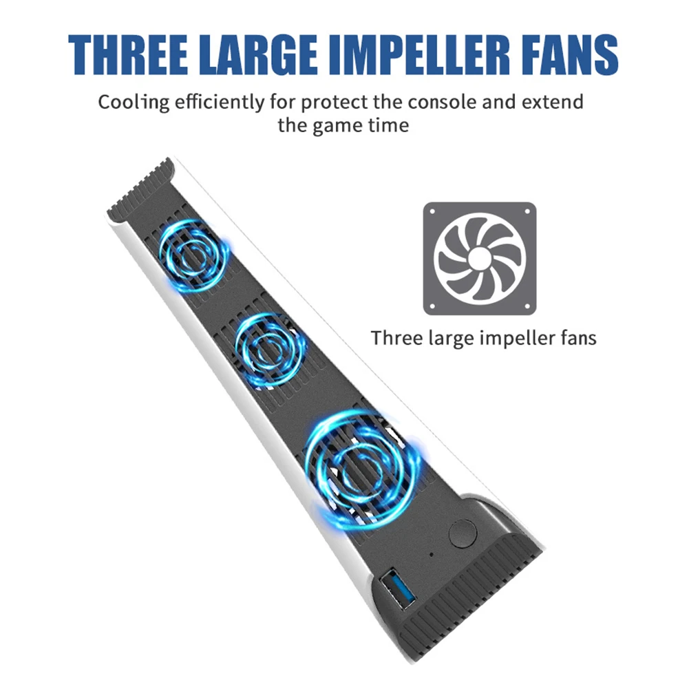 

Cooling Stand for PS5 Controller Game Console Cooler Fan Radiators Vertical Holder Bracket for Play Station 5 Accessories