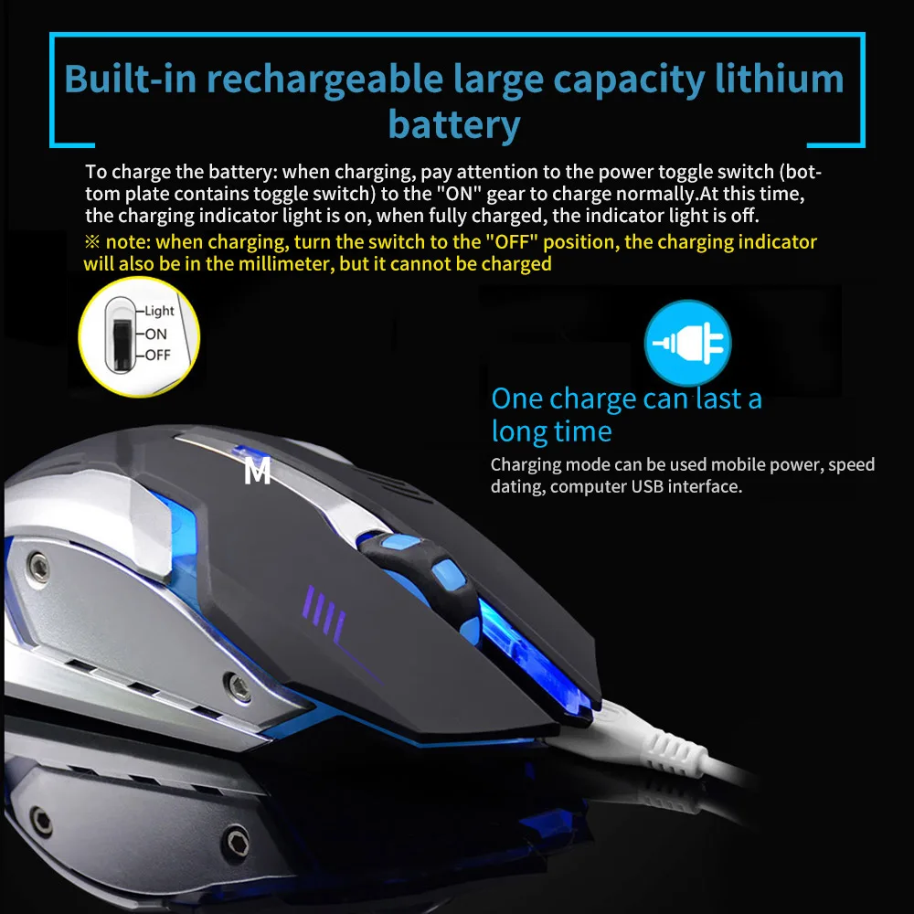 Мышь Компьютерная X7 игровая Проводная Бесшумная со светодиодной подсветкой 7