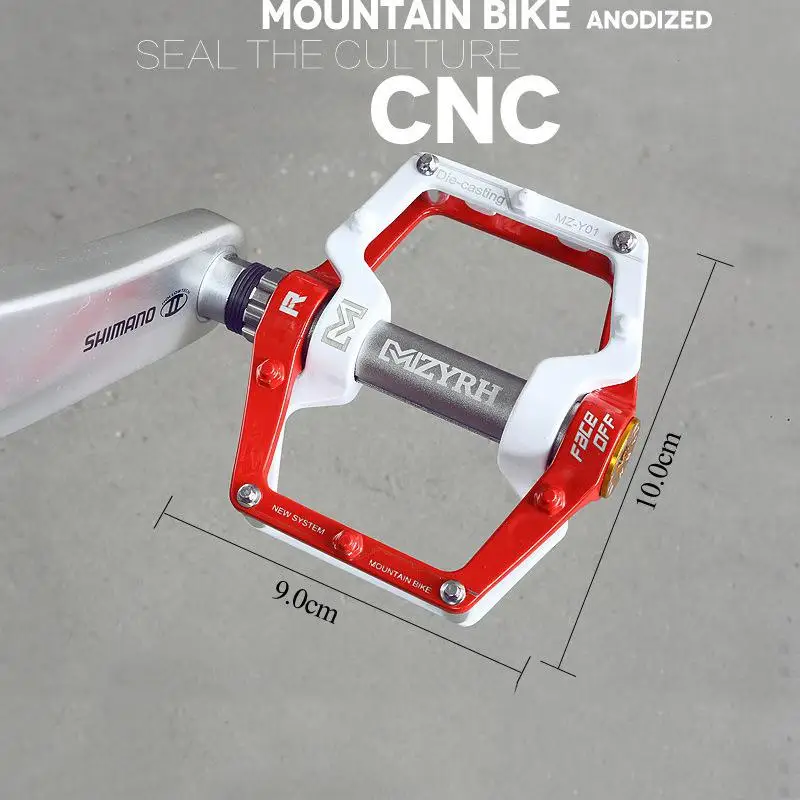 Bicycle pedals Ultralight aluminum alloy bearing ankle CNC machining Mountain bike Palin pedal