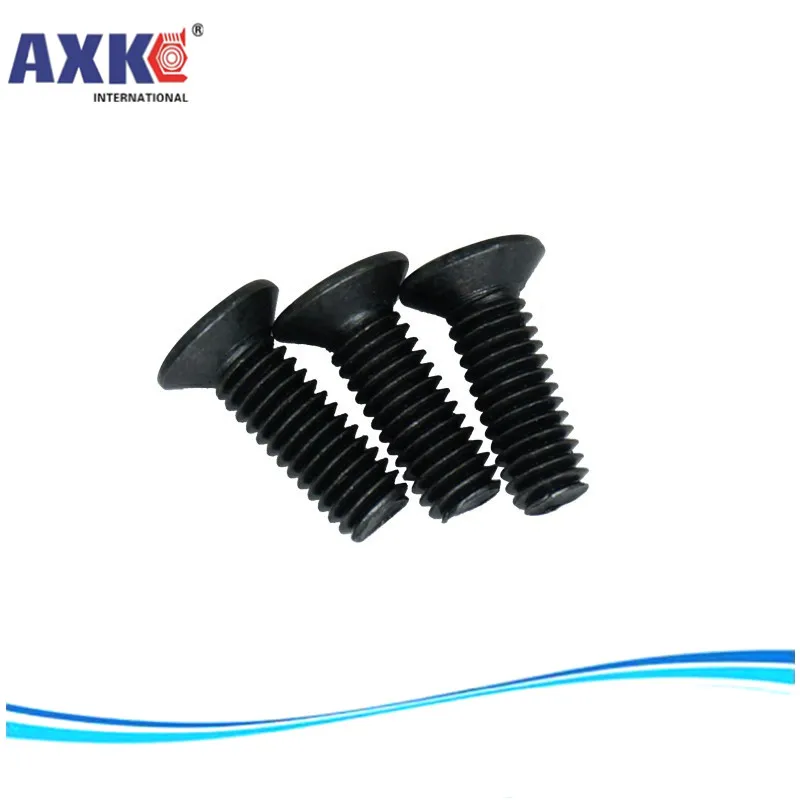 AXK M1.2 M1.4 M1.7 M2 M2.3 M2.6 M3 Philips саморезы с потайной плоской головкой черные КБ