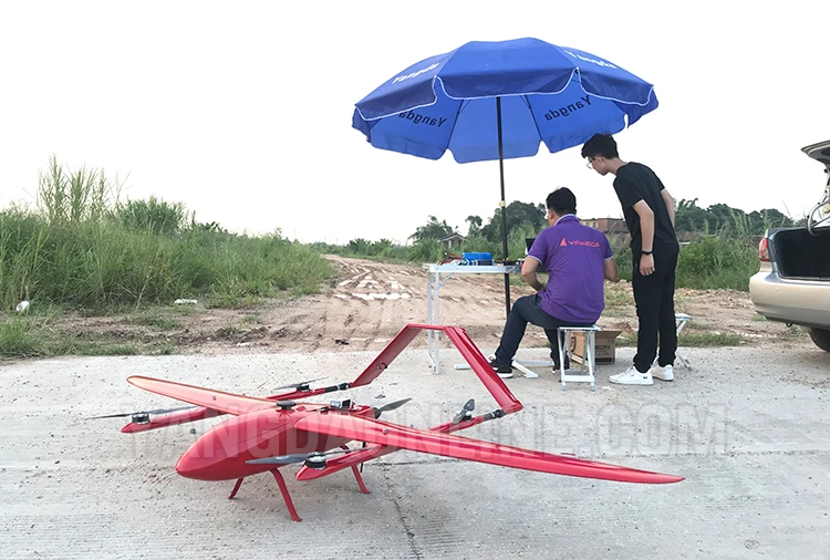 Беспилотный летательный аппарат с фиксированным крылом VTOL 2 кг Полезная нагрузка 2 часа выносливость БПЛА дальнего радиуса действия для проведения спасательных инспекций и наблюдения