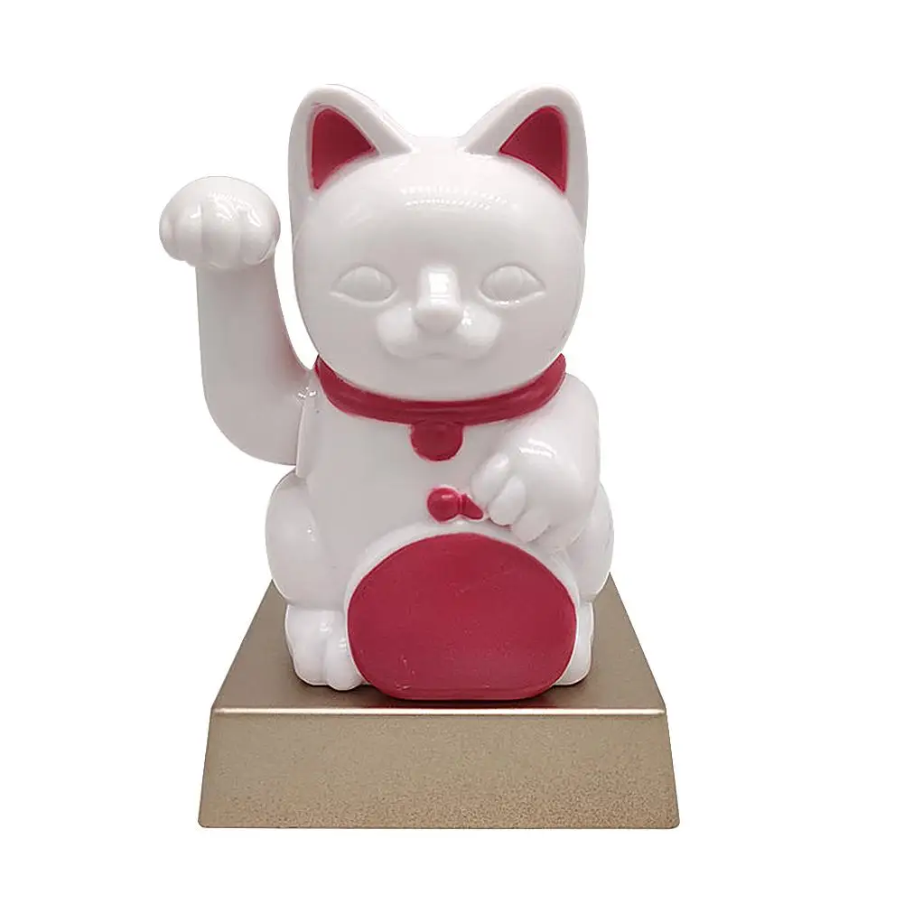 Украшение интерьера автомобиля Lucky Cat, солнечная качающаяся кукла для дома, автомобиля, отеля, офиса, Декор, рукоделие, качающаяся голова, игрушки, автомобильные аксессуары