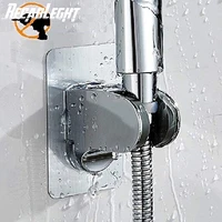 7 gear adjustable plasticplating holder self adhesive handheld no suction up holder wall mounted bathroom shower holder bracket