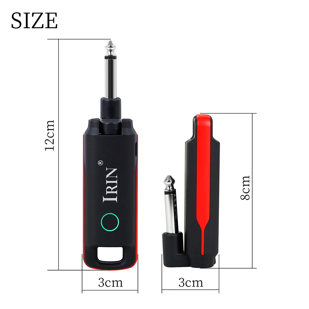 

IRIN IN-20 Wireless Guitar System Sound Transmitter Rechargeable Receiver Sound Original Sound Guitar Transmitter Accessories